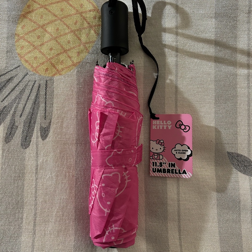 Hello Kitty Pink Foldable Umbrella